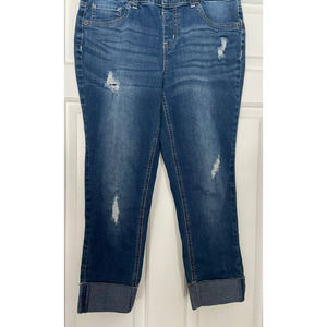 Justice Girls Size 14 Plus Cuffed‎ Jeans